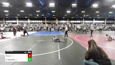 58 lbs Round Of 16 - Maizie Le, Rancho Bernardo WC vs Adelyn Edwards, Vail Wr Acd