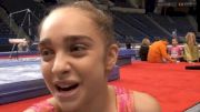 Peyton Ernst on expectations for championships and staying calm on beam