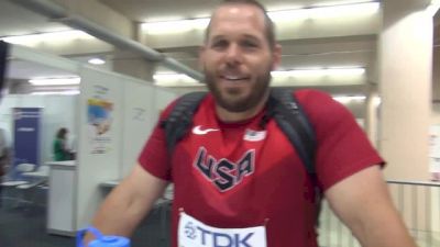Ryan Whiting cool as a cucumber as favorite in Shot final at Moscow World Champs 2013