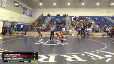 148 lbs Quarterfinal - Elizabeth Carrillo, Mt. San Antonio College vs Anika Schneider, Fresno City College