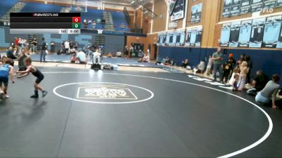 43-46 lbs Round 2 - Benelli Ovard, Evanston Elite Wrestling vs Charlie Beus, WEBER WARRIOR WRESTLING