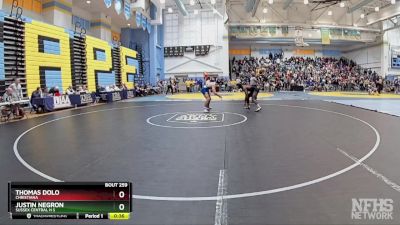 157 lbs Cons. Round 2 - Justin Negron, Sussex Central H S vs Thomas Dolo, Christiana