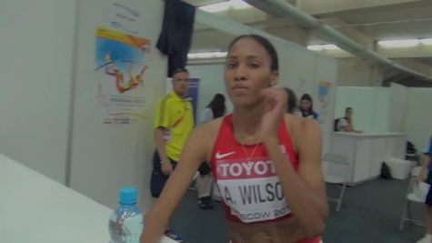 Ajee Wilson makes it three Americans into 800m final at Moscow World Champs 2013