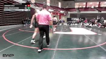 140 lbs Final - Addison Cole, Westmoore High School Girls vs Emma Branchcomb, Wagoner High School