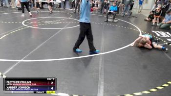 56 lbs Champ. Round 1 - Fletcher Collins, Arctic Warriors Wrestling Club vs Xander Johnson, Soldotna Whalers Wrestling Club