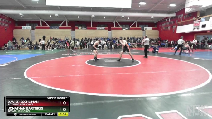 177 lbs Champ. Round 1 - Jonathan Bartnicki, Novato High School vs ...