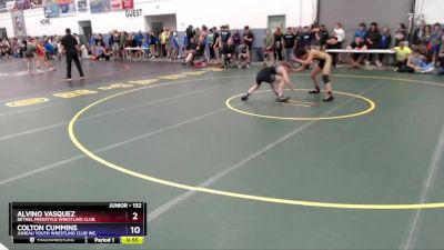 132 lbs 5th Place Match - Alvino Vasquez, Bethel Freestyle Wrestling Club vs Colton Cummins, Juneau Youth Wrestling Club Inc.