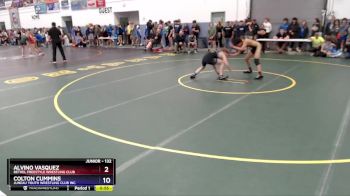 132 lbs 5th Place Match - Alvino Vasquez, Bethel Freestyle Wrestling Club vs Colton Cummins, Juneau Youth Wrestling Club Inc.