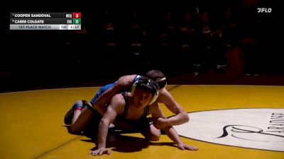 113 lbs 1st Place Match - Cooper Sandoval, McQueen vs Camm Colgate, Evergreen