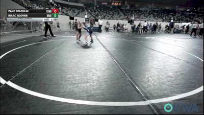 75 lbs 2nd Place - Zane Staehlin, Cowboy Wrestling Club vs Isaac Glover, Brushy Wrestling Club