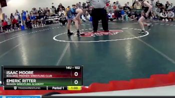 102 lbs Champ. Round 1 - Isaac Moore, Bulldog Premier Wrestling Club vs Emeric Ritter, Region Wrestling Academy