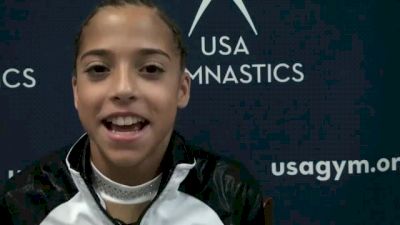 Junior national vault champion, Ariana Agrapides, on her near-perfect vault and what happened when she tried a Yurchenko double back