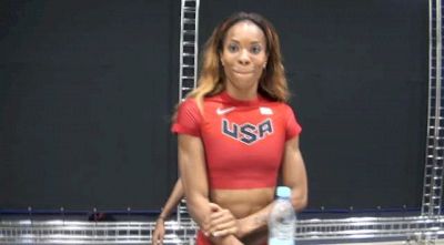 USA 4x1 woman mishap to bronze with Octavious Freeman anchor at Moscow World Champs 2013