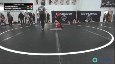 49 lbs Semifinal - Gunner Brooks, Duncan Demon Wrestling vs Amelia Ganote, Cotton County Wrestling Club