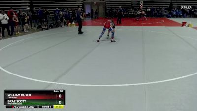 90 lbs Cons. Round 2 - Brae Scott, Worthington vs William Buyck, TMBWWG