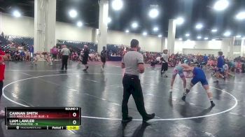 132 lbs Round 3 (8 Team) - Cannan Smith, S.E.O. Wrestling Club- Blue vs Liam Lawler, Team Nauman Pink