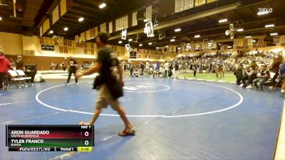 126 lbs Cons. Round 2 - Aron Guardado, South Bakersfield vs Tyler Franco, Bonita