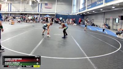 96 lbs Round 1 (4 Team) - Asher Comeforo, Brawler Elite vs Raeion Shirley, Ragin Raisins Catawba