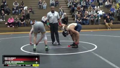 165 lbs Semifinal - Chase Brandebura, St. Vincent College vs Gio Elinsky, Thiel College