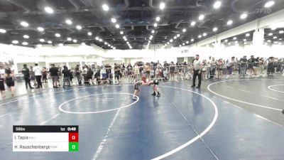 58 lbs Round Of 16 - Isaiah Tapia, Kalispell WC vs Hunter Rauschenberger, Pomona Elite