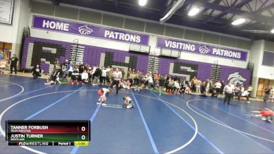 58 lbs Semifinal - Justin Turner, Westlake vs Tanner Forbush, Team Prestige