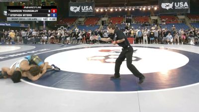 138 lbs Champ. Rd Of 16 - Dawson Youngblut, Iowa vs Stephen Myers, West Virginia