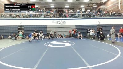 110 lbs Cons. Round 3 - Lucas Atkinson, Cougar Wrestling Club vs Landon Wilson, Fighting Squirrels Wrestling Club
