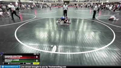 65 lbs Cons. Round 2 - Brogan Lange, Minnesota vs Gannon Knutson, Outlaw Wrestling Club