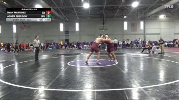 285 lbs Cons. Round 3 - Asher Sheldon, Wisconsin-La Crosse vs Byan Martinez, Schreiner