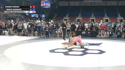 126 lbs Cons. Sub-quarters - Gunner Perkins, Ohio vs Benito Barnhart, Florida