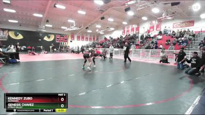 120 lbs Cons. Round 4 - Kennedy Zubo, Glendora vs Genesis Chavez, Citrus Valley