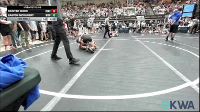 110-120 lbs Rr Rnd 1 - Sawyer Ward, Red Ryder Wrestling Club vs Easton McGilbert, Midwest City Bombers Youth Wrestling Club