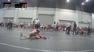 110 lbs Quarterfinal - Tucker Coleman, Heard Wrestling Club vs Bentley Fields, Backyard Brawlers Midwest