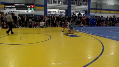 112 lbs Round Of 32 - Zoe Panaro, Plum vs Farah Ahmed, Riverbend-VA