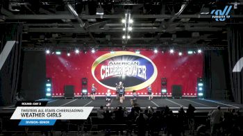 Twisters All Stars Cheerleading - Weather Girls [2024 L1 Senior Day 2] 2024 Cheer Power Grand Nationals
