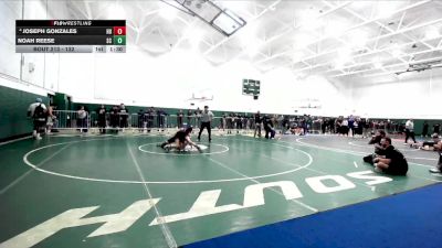 132 lbs Champ. Round 2 - Noah Reese, San Clemente vs Joseph Gonzales, Huntington Beach