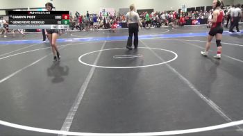 105 lbs Champ. Round 1 - Genevieve Diebold, Clearwater vs Camdyn Post, Great Bend Wrestling Club