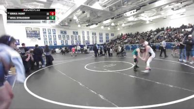 100 lbs Cons. Round 4 - Niva Strasser, Aliso Niguel vs Erika Hunt, San Clemente