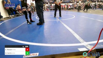 80 lbs Semifinal - Easton Rowan, Wyandotte Youth Wrestling vs Bryce Harlin, Muskogee Rougher Youth Wrestling