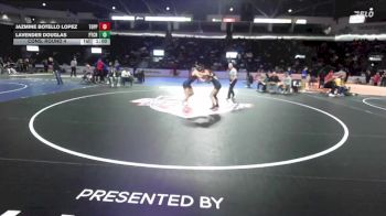 Girls 130 lbs Cons. Round 4 - Jazmine Botello Lopez, Toppenish (Girls) vs Lavender Douglas, East Jefferson (Girls)