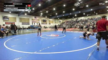 126 Boys Cons. Round 3 - Connor O`Balle, Carlsbad vs Jay Noriega, West Hills