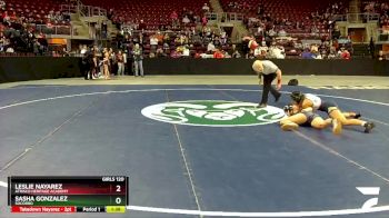 Girls 120 lbs Semifinal - Sasha Gonzalez, Socorro vs Leslie Nayarez, Atrisco Heritage Academy