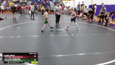 75 lbs Cons. Round 1 - Lane Smith, White Knoll Youth Wrestling vs Peyton Webster, Summerville Takedown Club