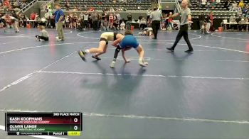 100 lbs 3rd Place Match - Oliver Lange, Sebolt Wrestling Academy vs Kash Koopmans, Siouxland Wrestling Academy