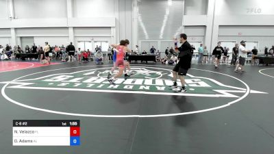 165 lbs C-8 #2 - Nicholas Velazco, Fl vs Drew Adams, Al