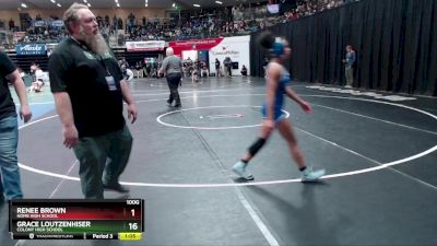 107G Quarterfinal - Megan Cornett, Student Wrestling Development Program vs Nixie Schooler, Juneau-Douglas HS