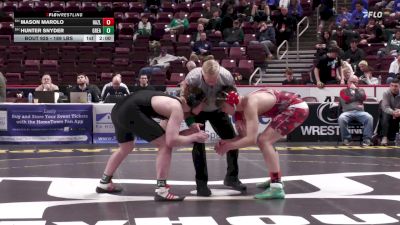 189 lbs Preliminaries - Mason Marolo, Hazleton Area vs Hunter Snyder, Greater Latrobe