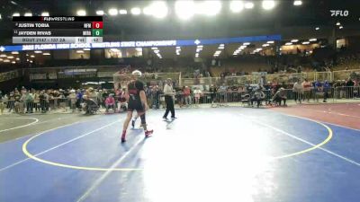 157 2A Cons. Round 1 - Justin Tobia, North Ft Myers vs Jayden Rivas, Miramar