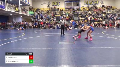 110 lbs Consy 6 - Gianna Cafeo, Canon-McMillan vs Teagan Shuman, Berks Catholic