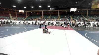 61 lbs Rr Rnd 1 - Mansa-Hannibal Grimes, Knight Youth Wrestling vs Milena Medrano, NM Gold